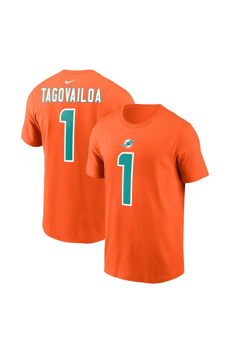 Nike Men's Nike Tua Tagovailoa Orange Miami Dolphins Player Name & Number T-Shirt, Alternate, color, Orange
