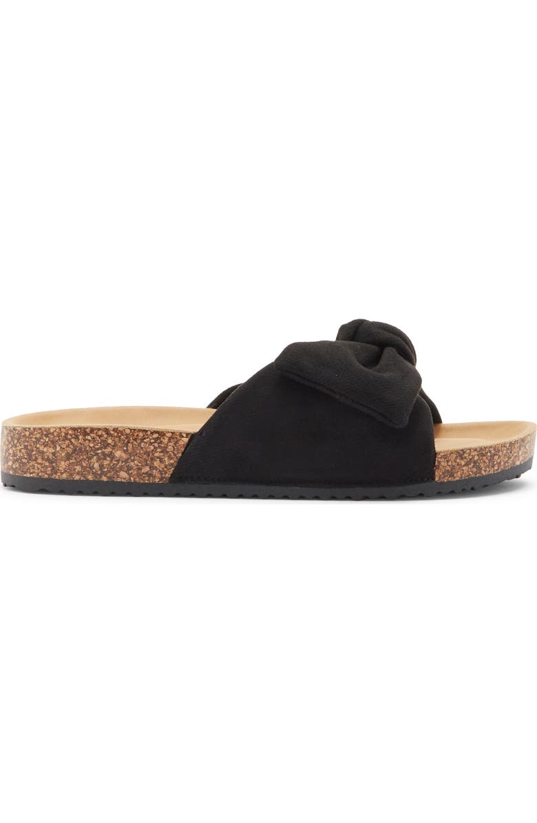 TOP MODA Cory Slide Sandal, Alternate, color, Black Denim