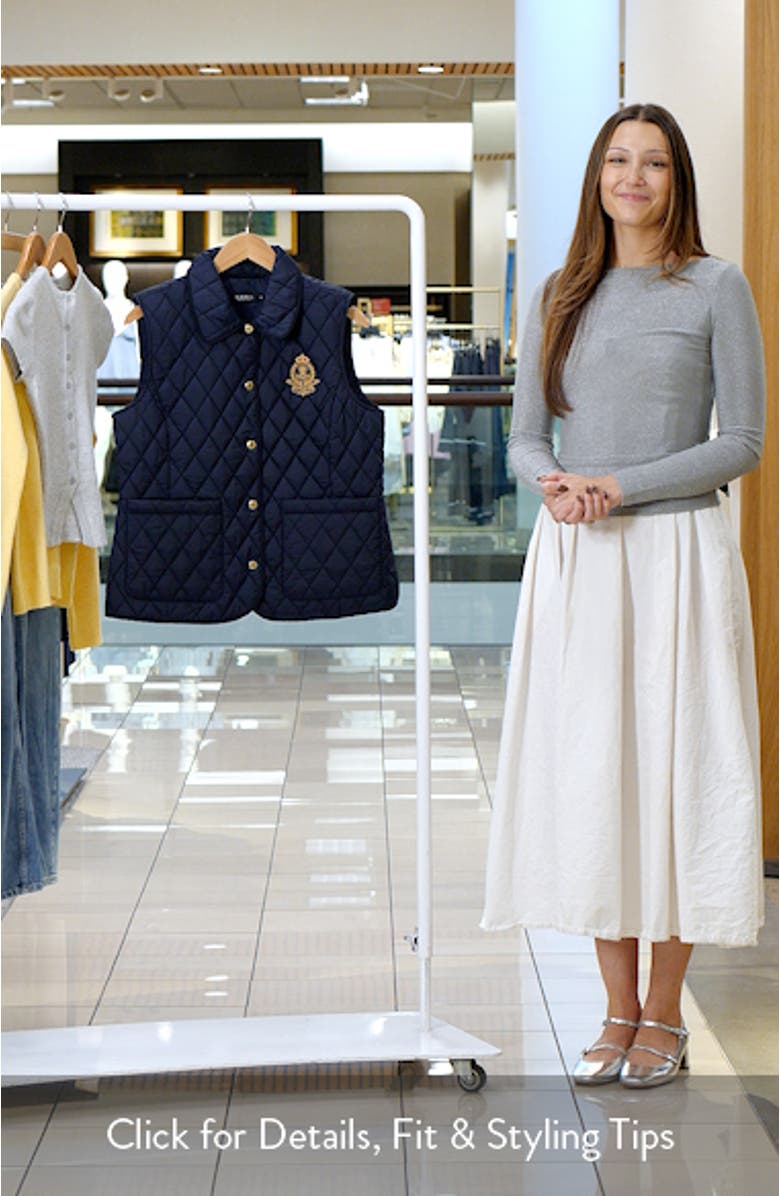 Crested Quilted Vest, sales video thumbnail