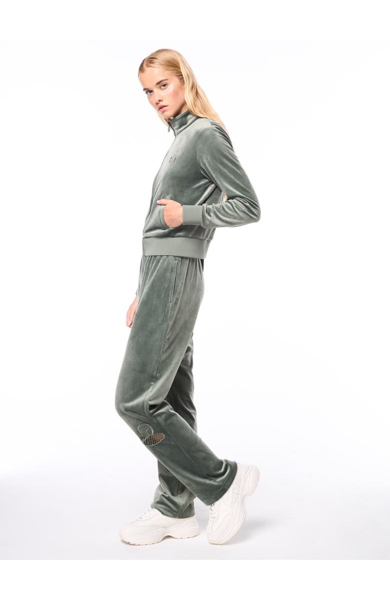 Sergio Tacchini Nuvola Velour Track Jacket, Alternate, color, Agave Green