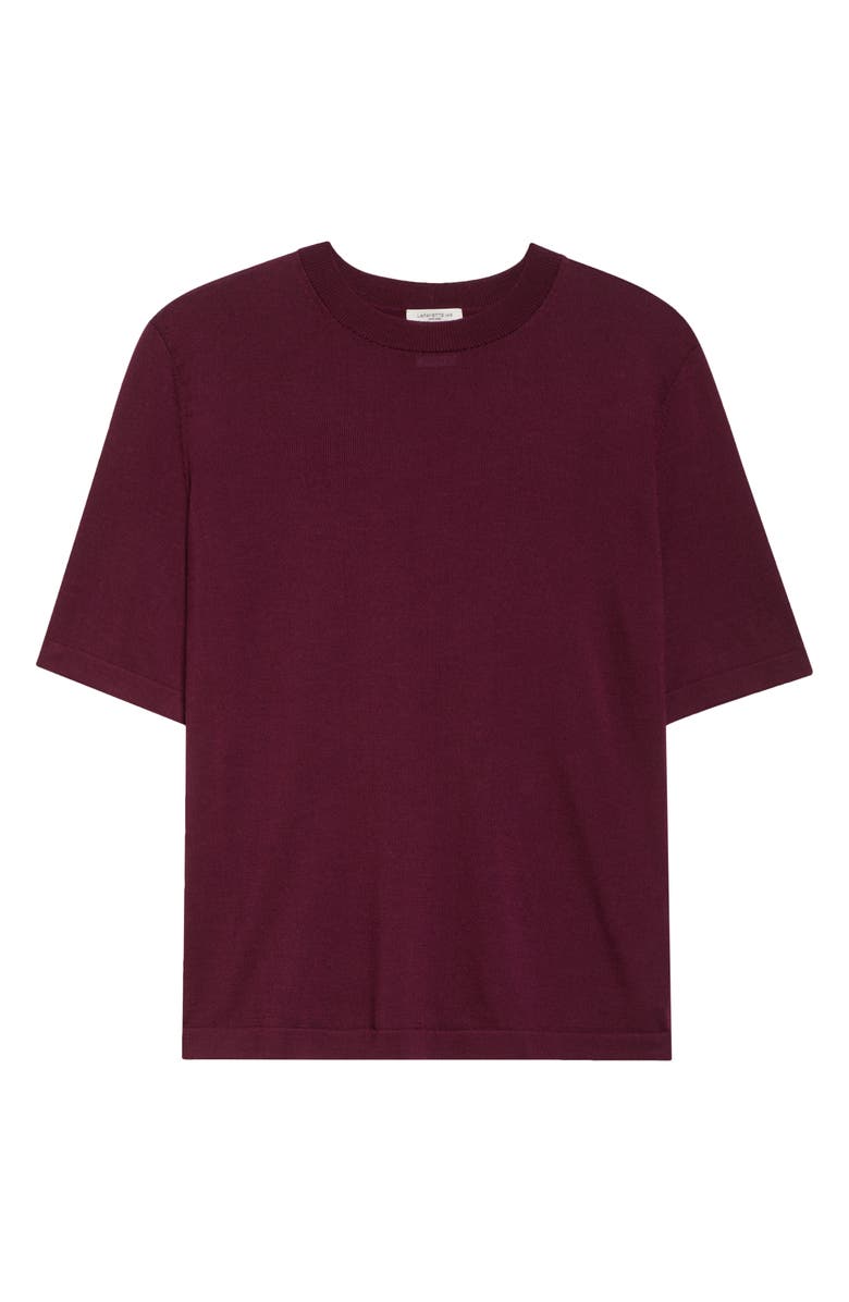 Lafayette 148 New York Cotton & Silk Sweater, Alternate, color, Violet Ash