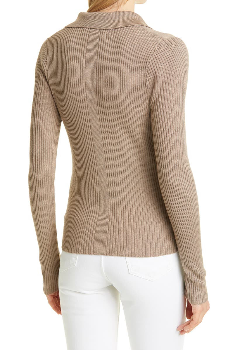 La Ligne Silk & Cashmere Button-Up Sweater, Alternate, color, 