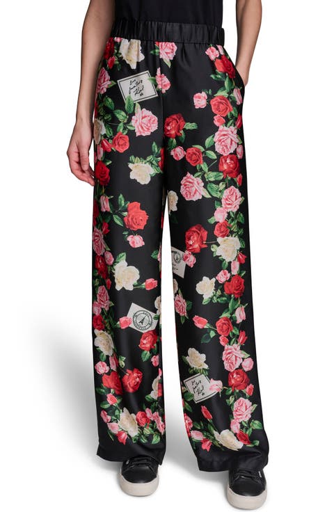 Floral Satin Pants