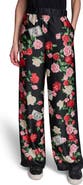 KARL LAGERFELD PARIS Floral Satin Pants
