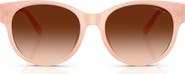 COACH 56mm Gradient Round Sunglasses