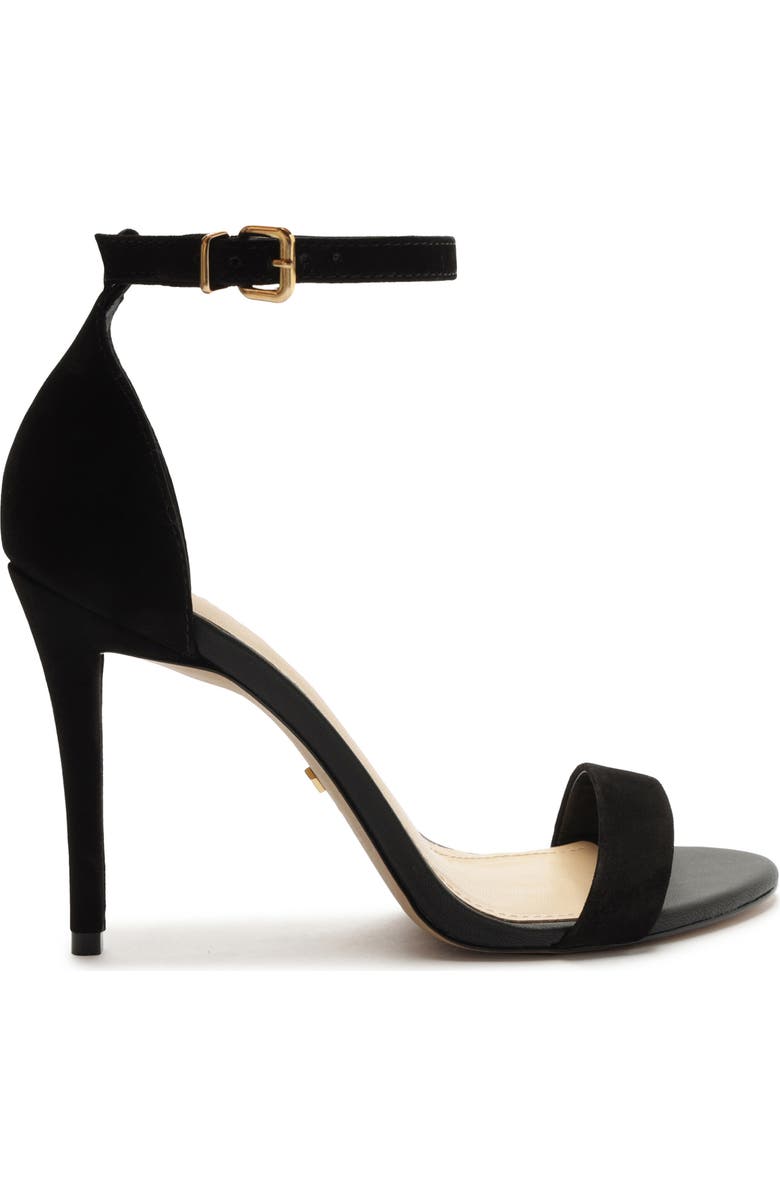 Arezzo Isabelli Ankle Strap Sandal, Alternate, color, Black