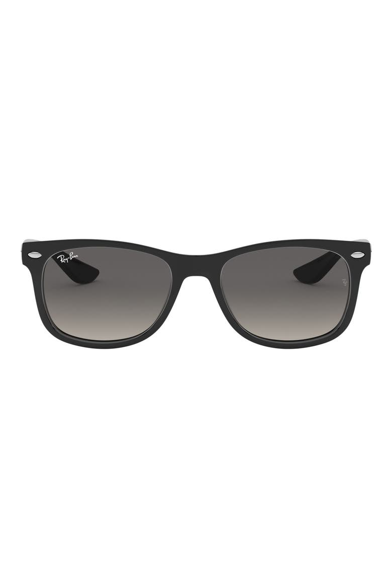 Junior Wayfarer 47mm Sunglasses, Main, color, BLACK/ GRAY GRADIENT