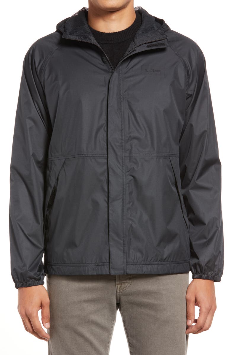 L.L.Bean Men's Packable Waterproof Hooded Windbreaker Jacket, Alternate, color,