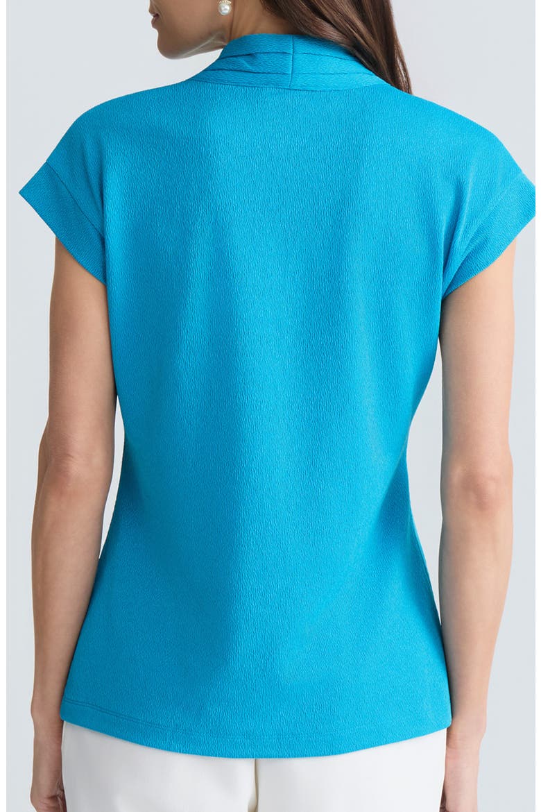 Textured Funnel Neck Knit Top, Alternate, color, BRIGHT AZUL