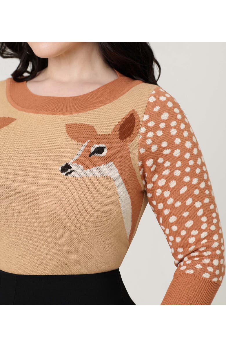 Unique Vintage Minou Sweater, Alternate, color, Beige