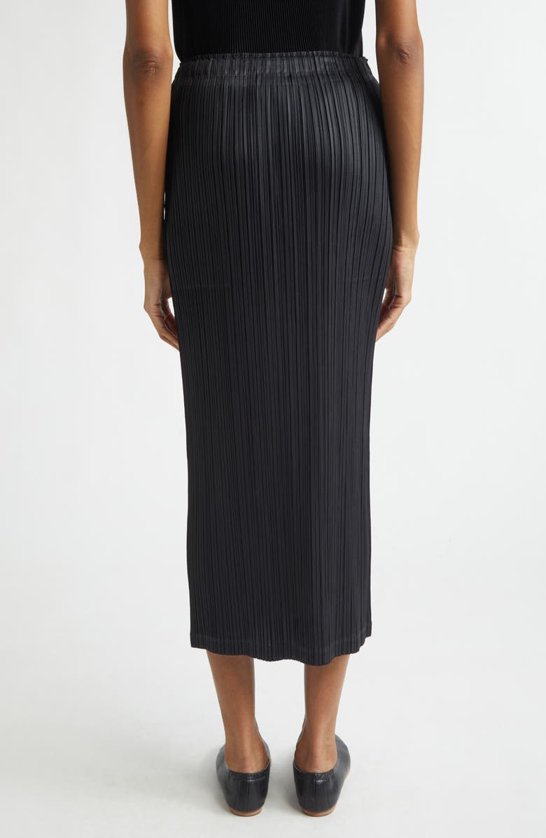 Pleats Please Issey Miyake Thicker Bottoms 1 Pleated Skirt, Alternate, color, Black