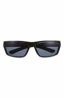 Hurley 60mm Polarized Wraparound Sunglasses
