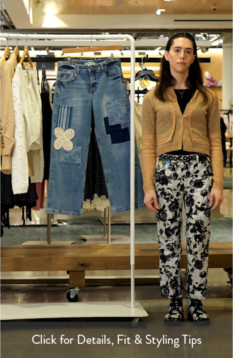 Patchwork Crop Jeans, sales video thumbnail