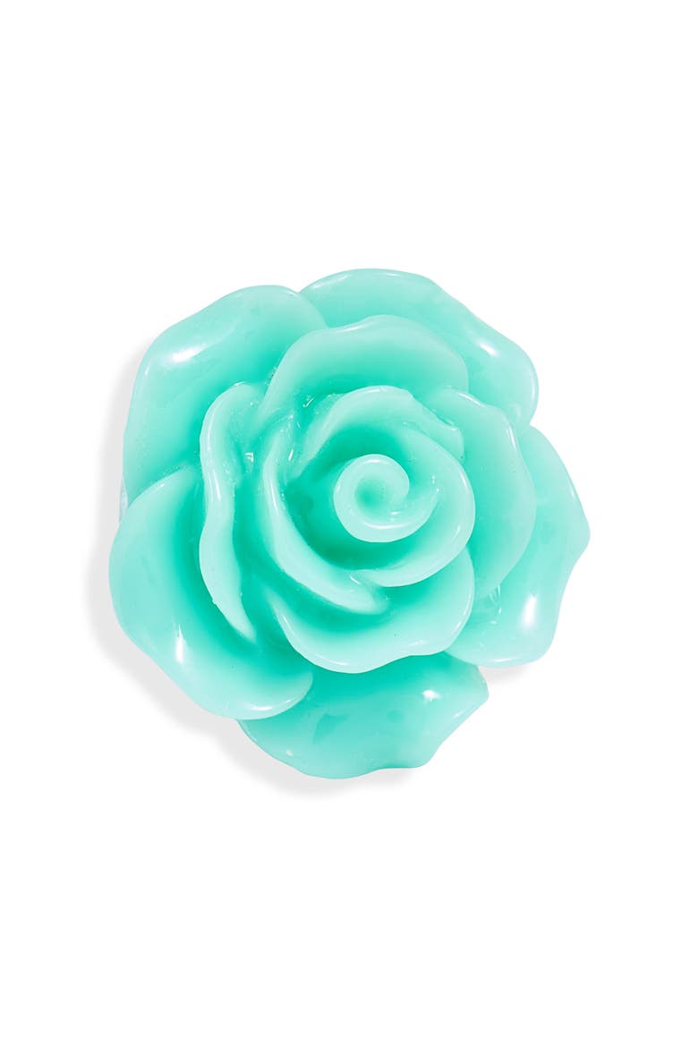 Flower Lapel Pin, Main, color, BLUE