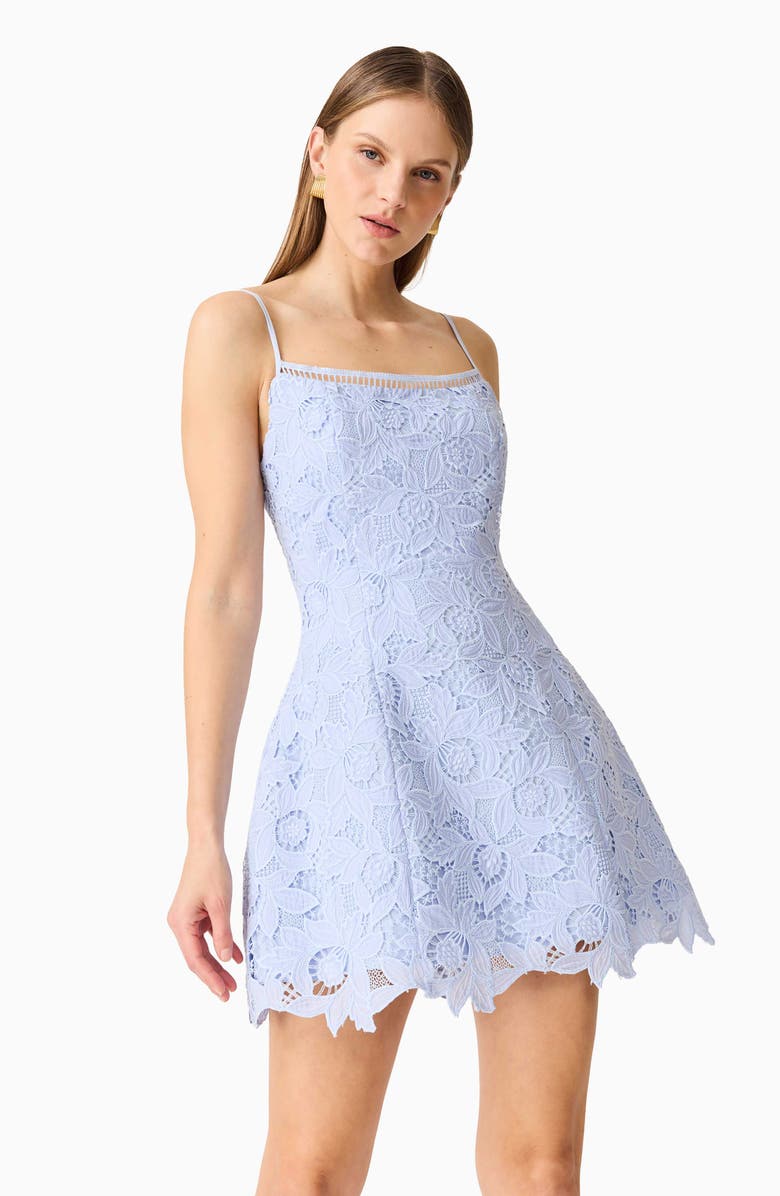Elliatt Lace Tulip Party Dress, Alternate, color, Powder Blue