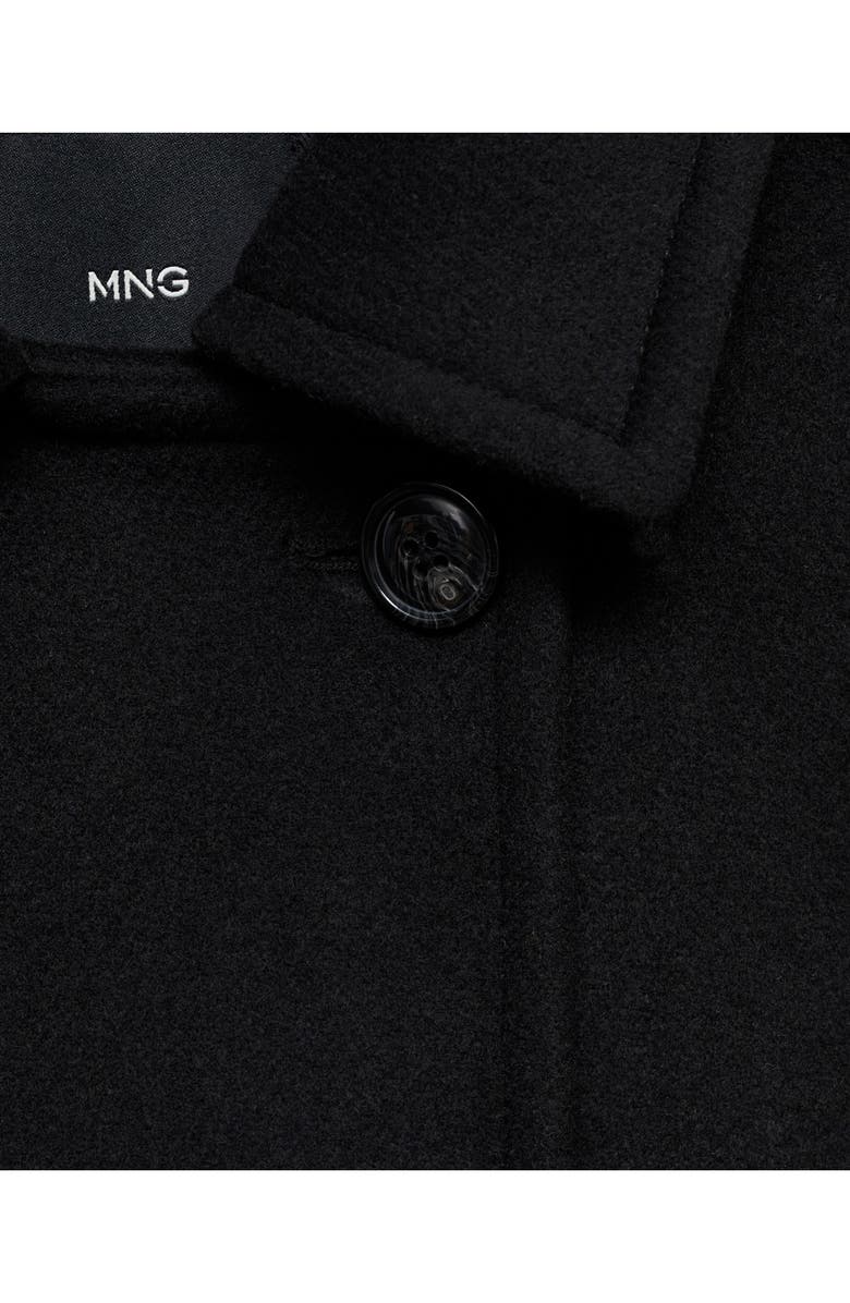 MANGO Double-Breasted Wool Blend Coat, Alternate, color,