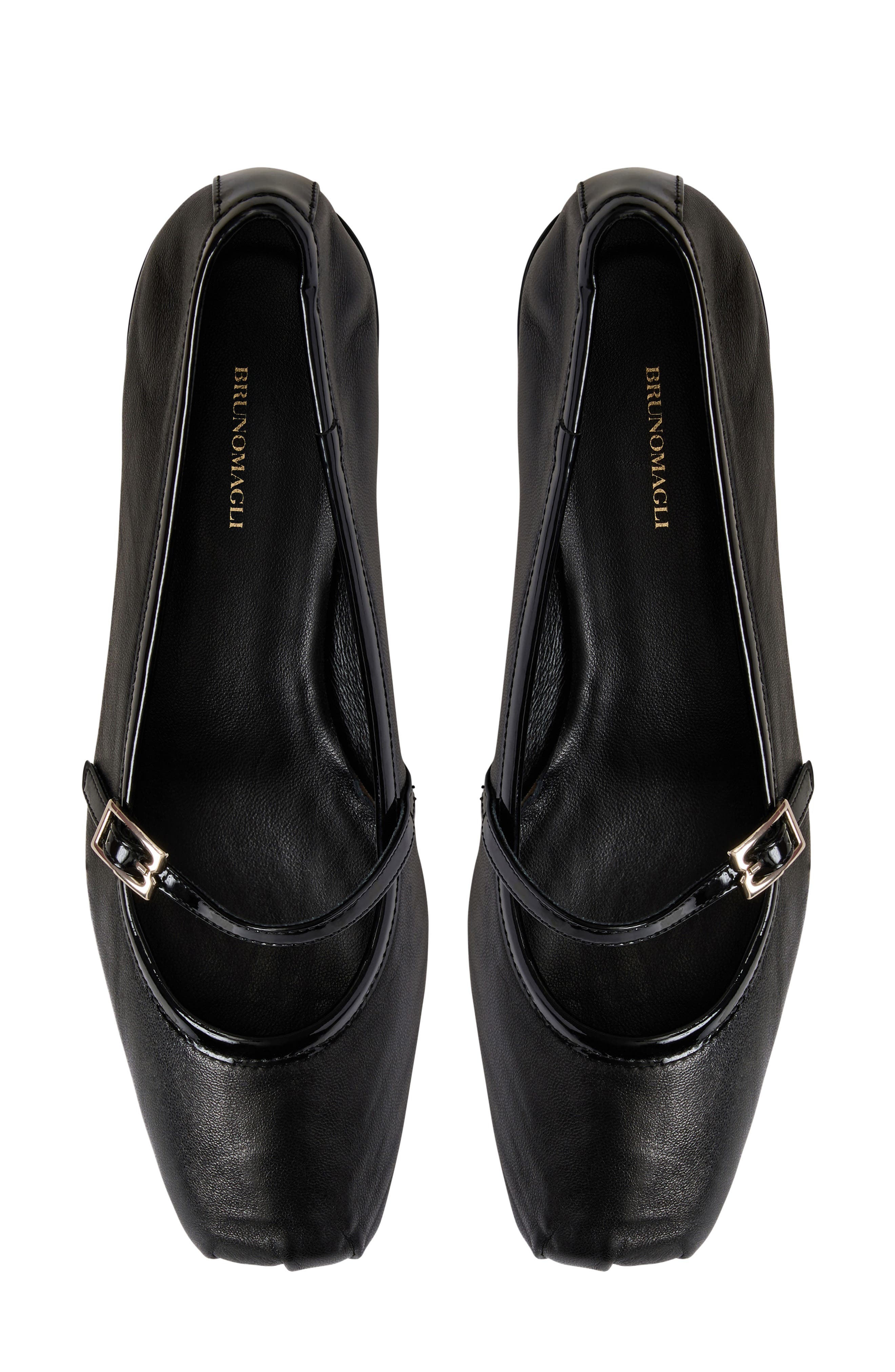 Cesira Leather Mary Jane Pump, Alternate, color, BLACK