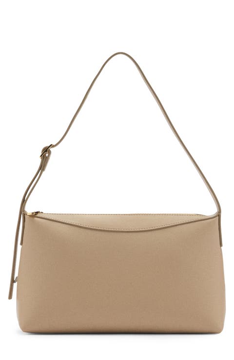 Faux Leather Shoulder Bag