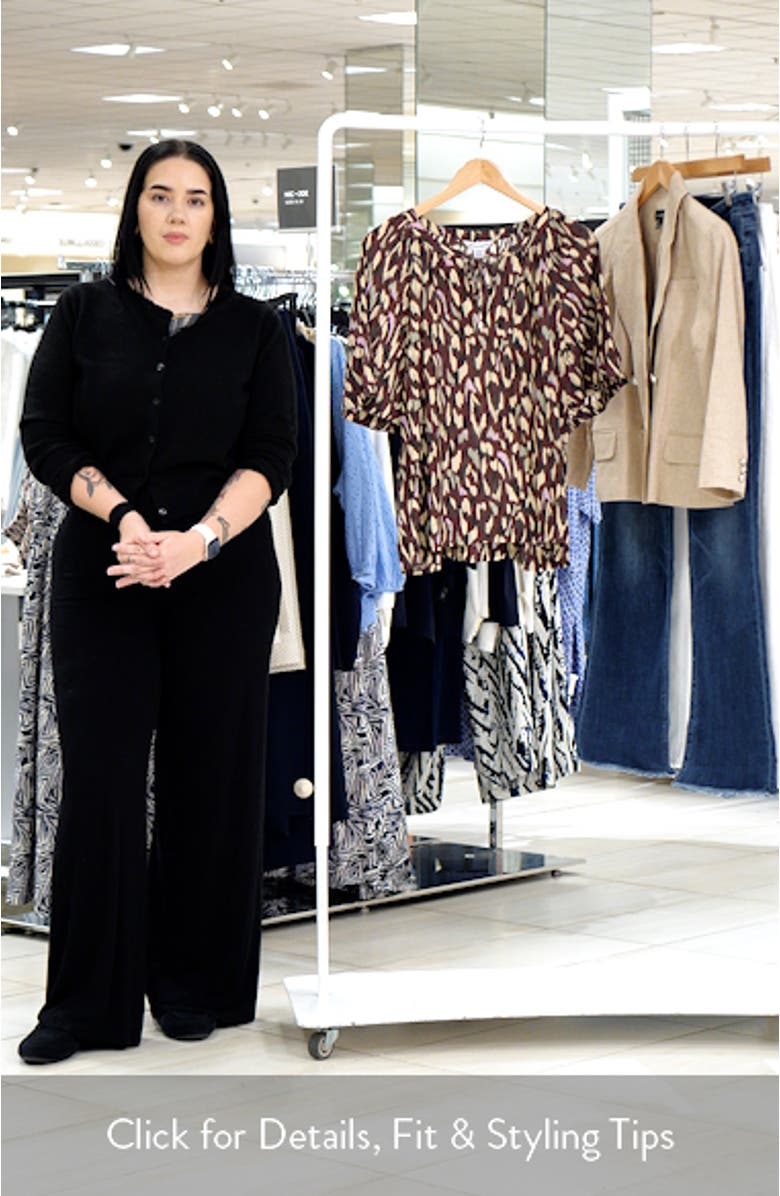 Cheetah Cove Elbow Sleeve Top, sales video thumbnail