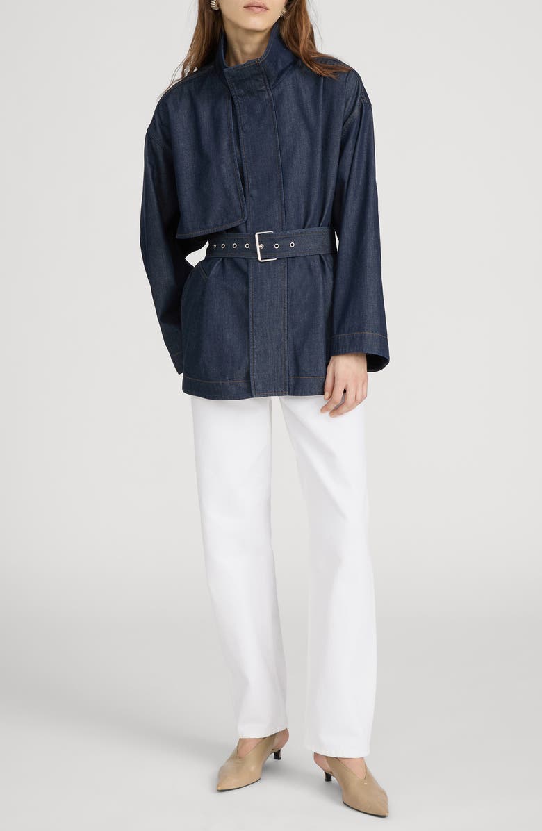 FRAME The Denim Short Field Trench, Alternate, color, Rinse