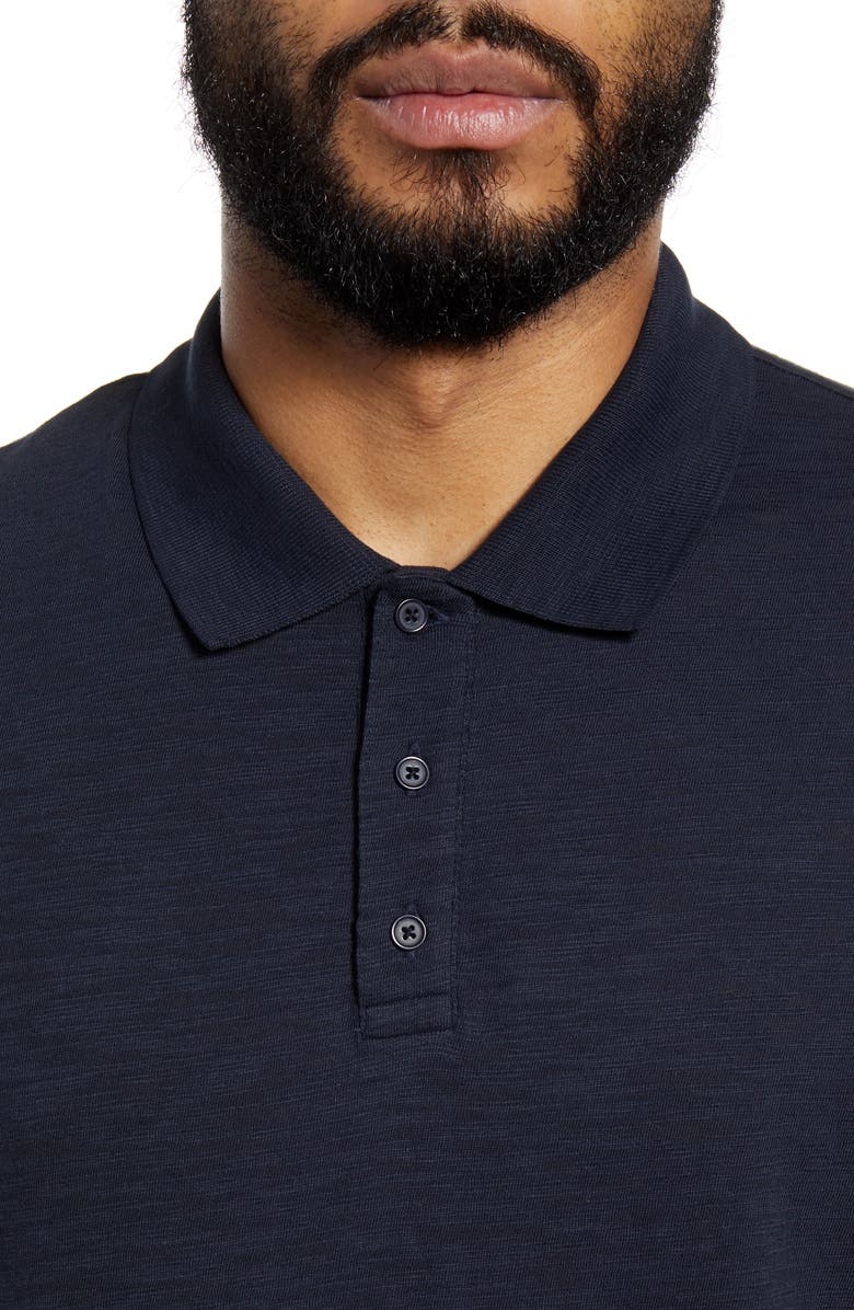 Vince Cotton Slub Jersey Polo, Alternate, color, Coastal