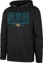 '47 Men's '47 Black Jacksonville Jaguars Box Out Headline Pullover Hoodie