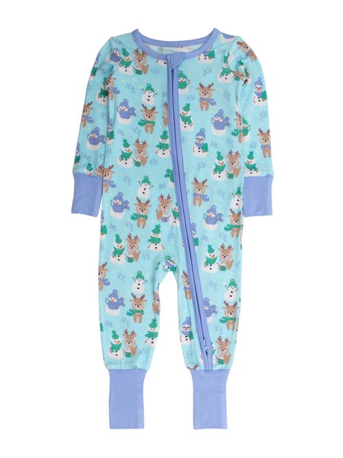 Ruggedbutts Softsnooze Baby Boys Convertible One Piece Pajamas In Blue