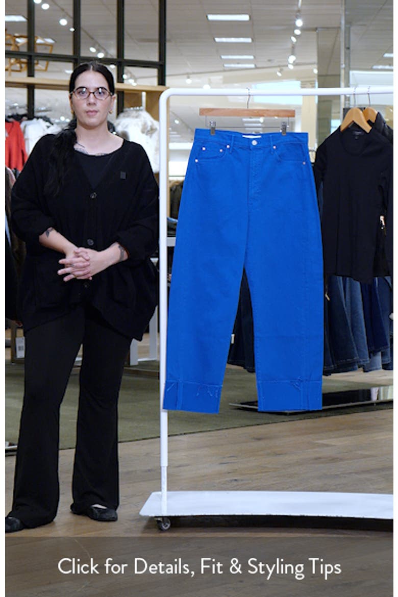 The Half Pipe Frayed Cuffed Barrel Leg Jeans video