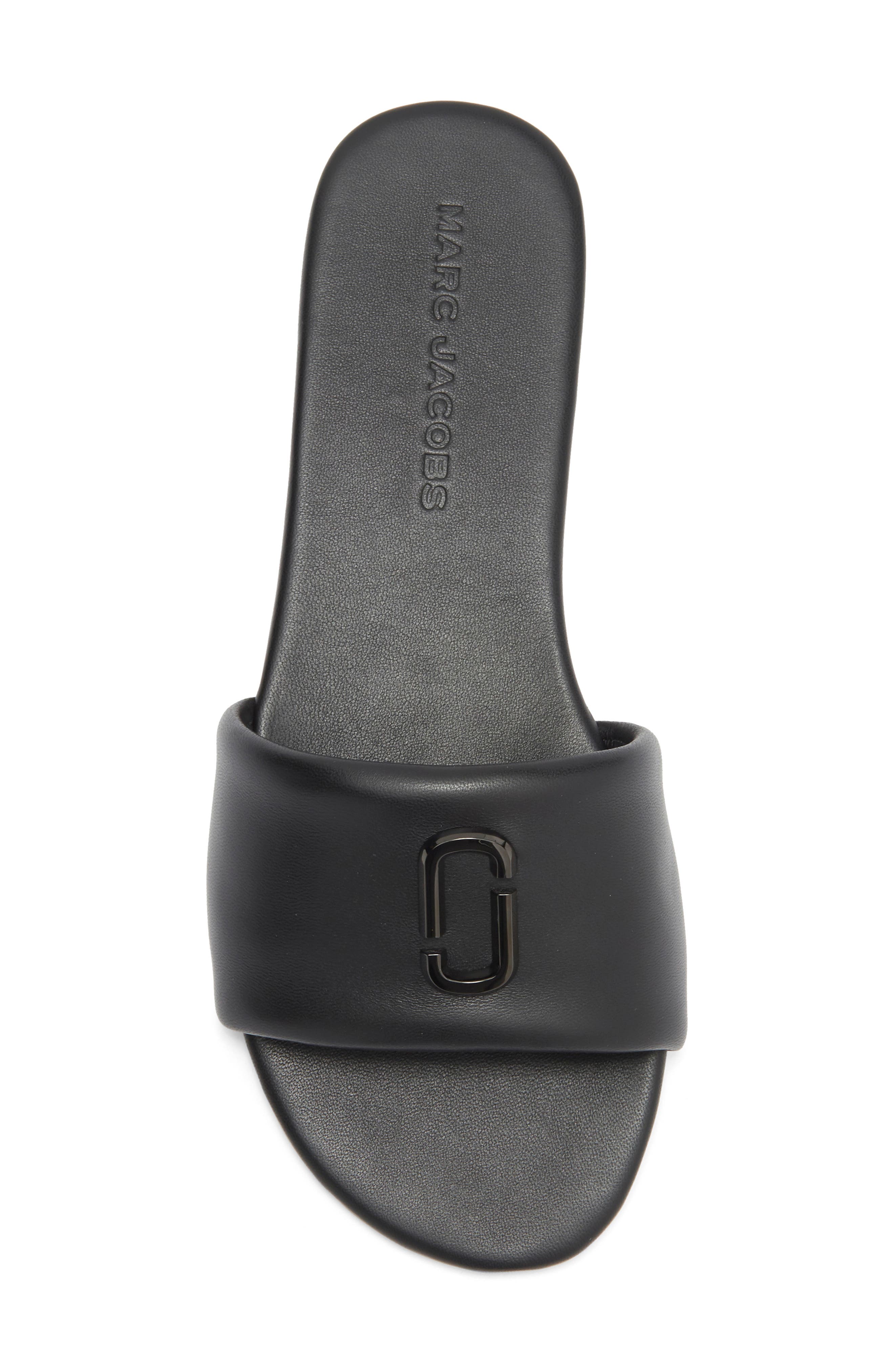 Marc Jacobs The Snapshot Slide Sandal, Alternate, color, Black