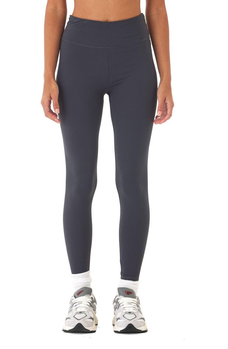 Threads 4 Thought Monica High Waist Crop Leggings, Main, color, Carbon