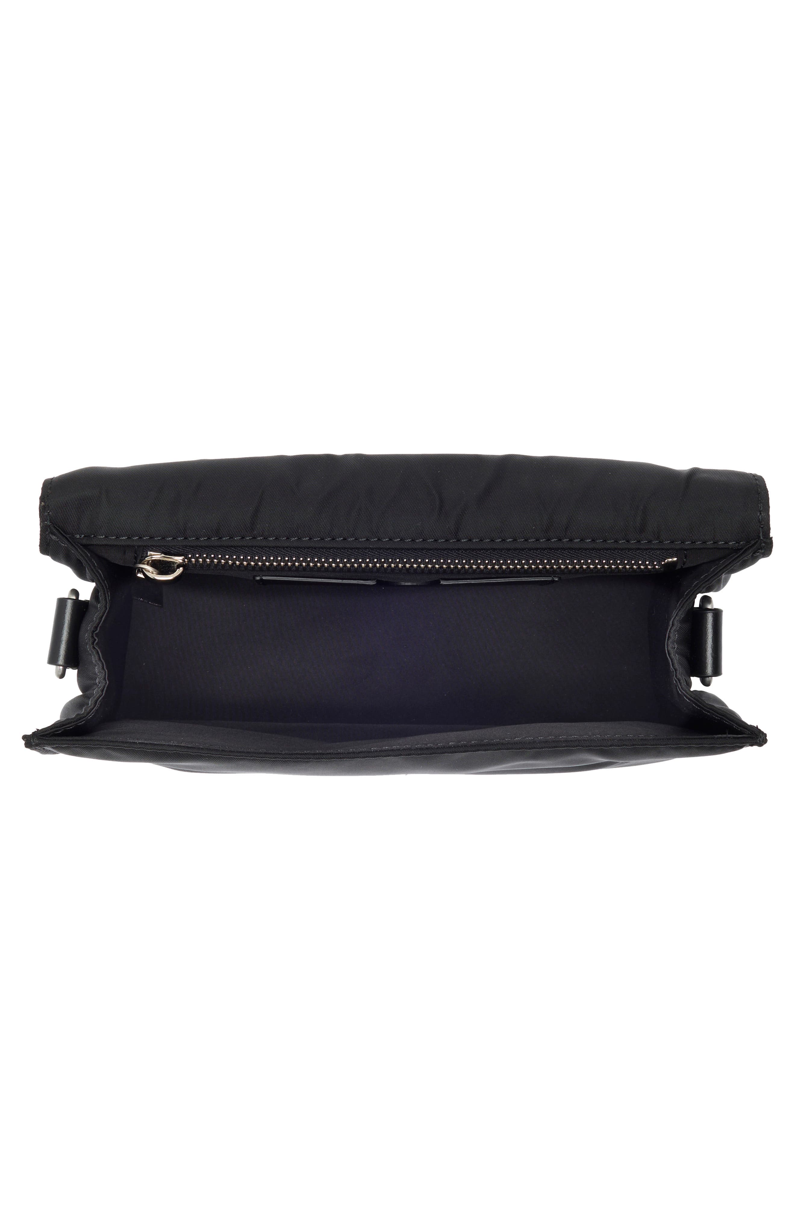 Off-White Soft Jitney Nylon Crossbody Bag, Alternate, color, Black