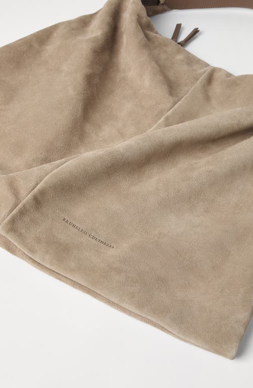 BRUNELLO CUCINELLI BRUNELLO CUCINELLI SUEDE HOBO SWING BAG