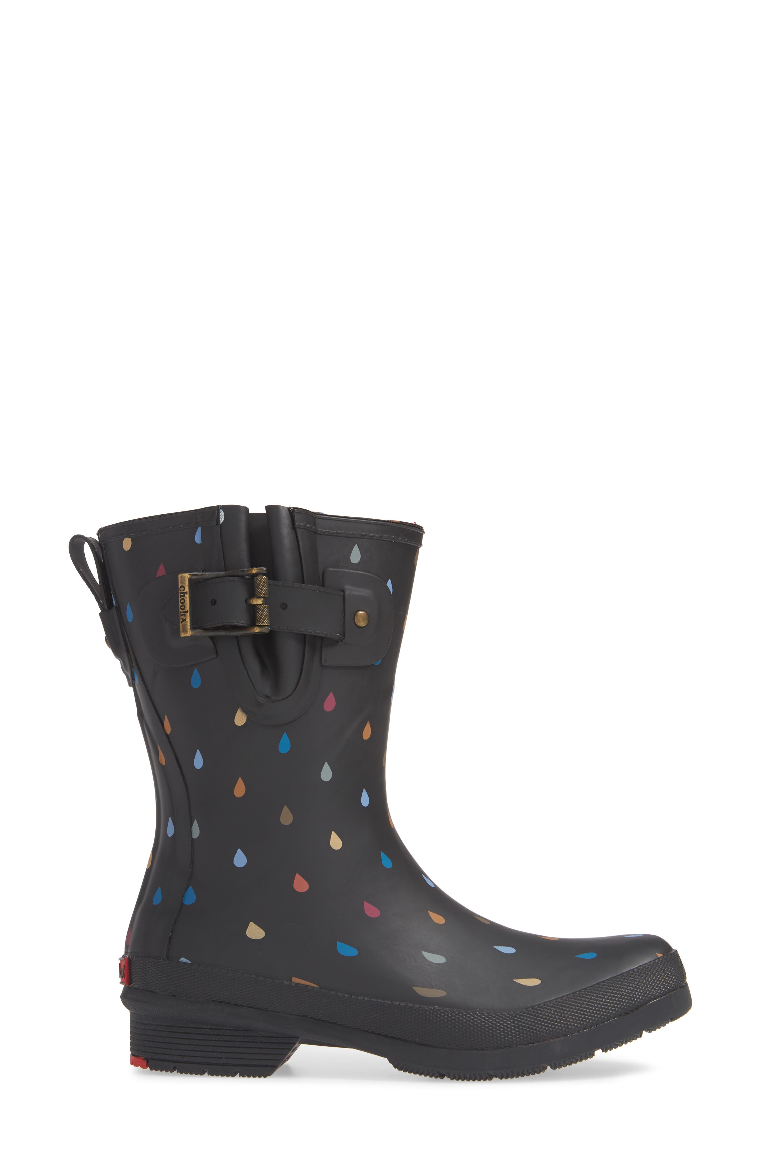 Chooka Dot Waterproof Rain Bootie, Alternate, color, 