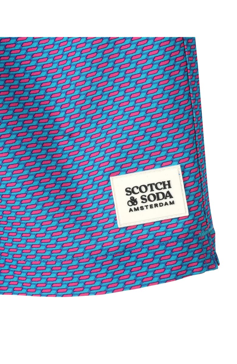 Scotch & Soda Mr. Clean Swim Trunks, Alternate, color, Photo Blue