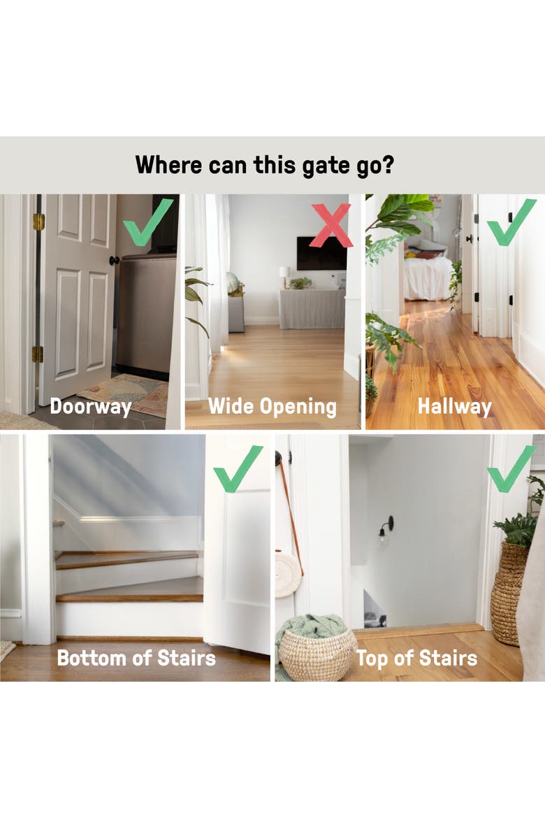 Doorway 42W Series Dog and Baby Gate, Alternate, color, BRONZE