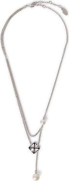 OFF WHITE Women's Arrow Pearl Necklace