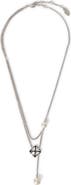 OFF WHITE Women's Arrow Pearl Necklace