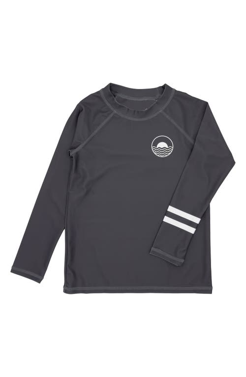 Feather 4 Arrow Kids' Icon Long Sleeve Rashguard In Charcoal