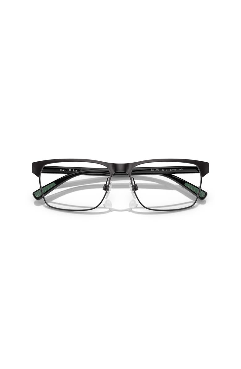 Polo Ralph Lauren 57mm Rectangle optical glasses, Alternate, color, Grey
