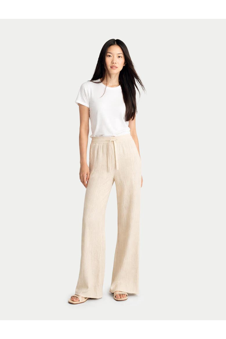 Natural Color Cashmere Flare Pants, Alternate, color, off white