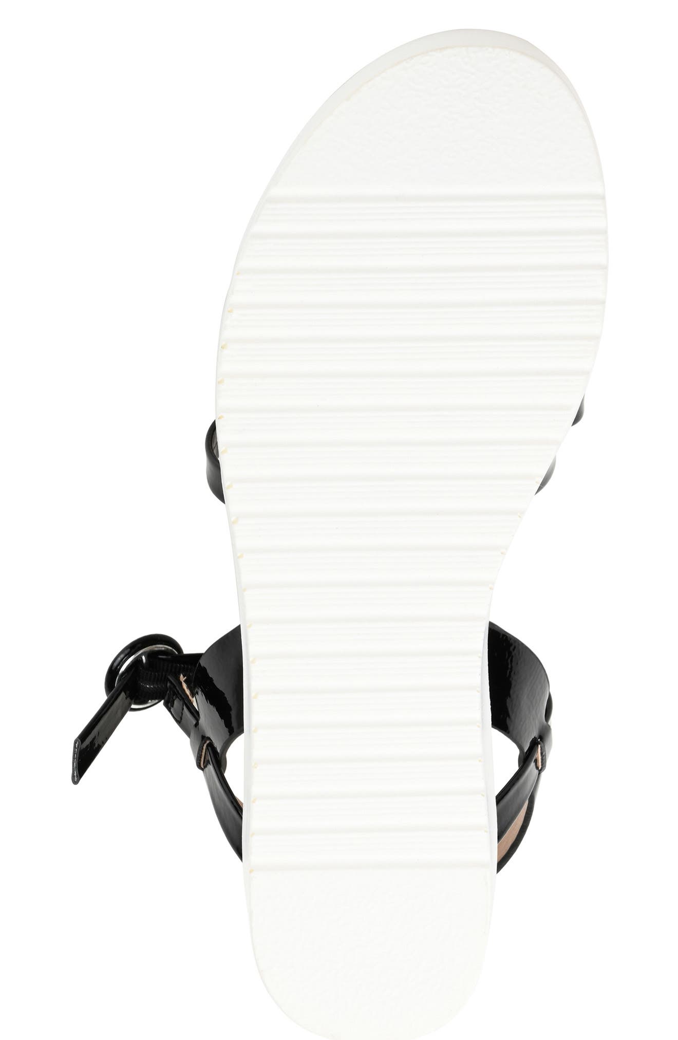 Journee Collection Miragge Platform Sandal, Alternate, color, Black