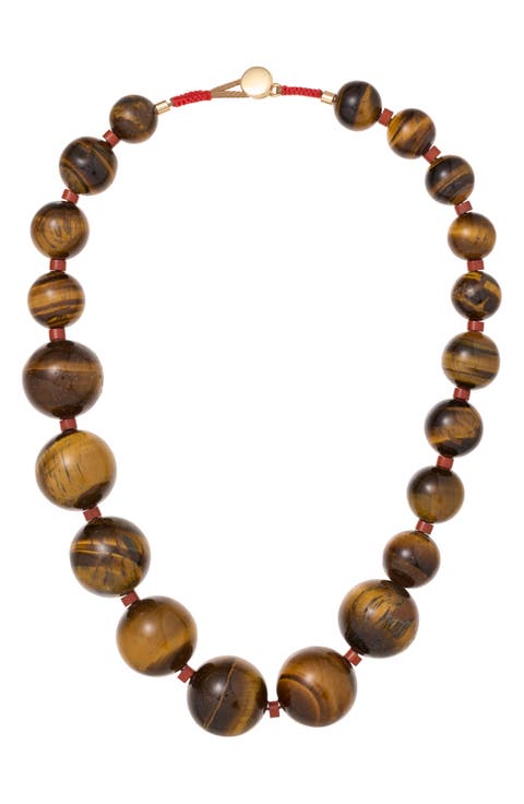 The Very Big Bead Stone Necklace