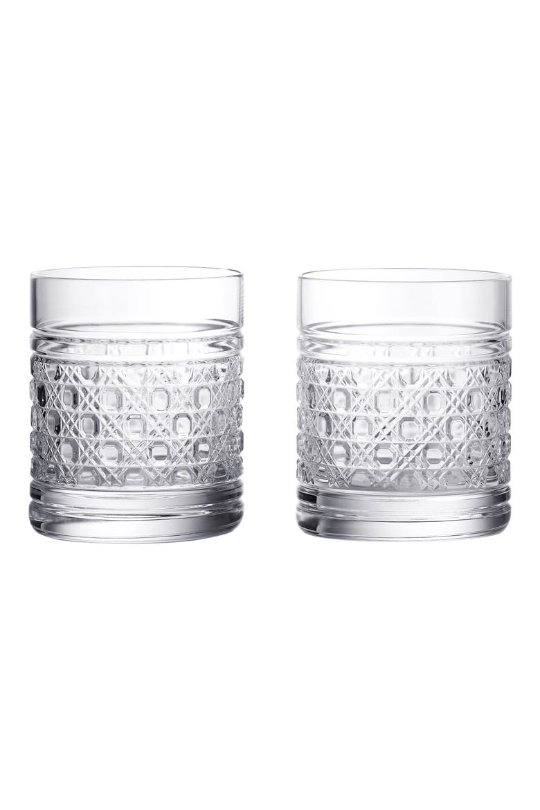 Opulence Set of 2 Lead Crystal Tumbler Glasses, Main, color, NO COLOR