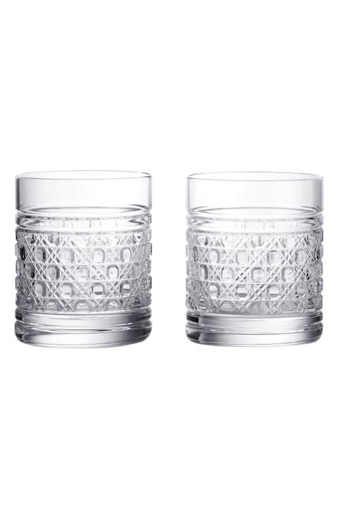 Opulence Set of 2 Lead Crystal Tumbler Glasses