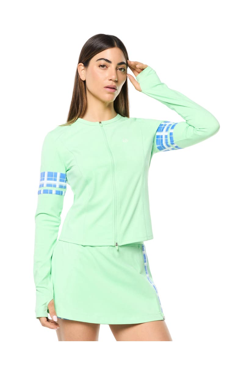Sergio Tacchini Lara Contour Jacket, Main, color, Green Ash