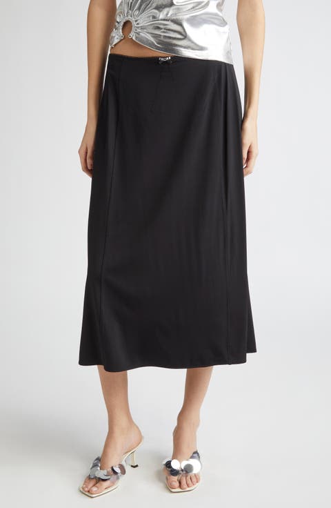 スカート RABANNE Woman Skirt Black ECJU059P00336 P001 rabanne Midi Skirt In Lace | Shopbop