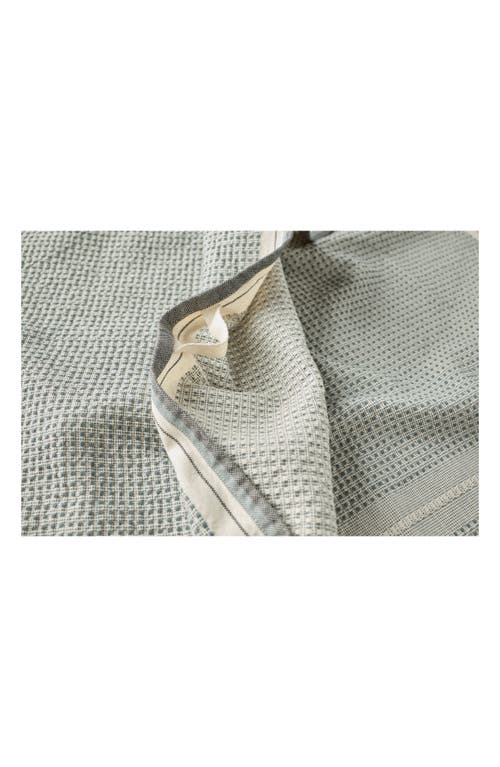 Coyuchi Bay Set Of 2 Organic Cotton Hand Towels In Blue