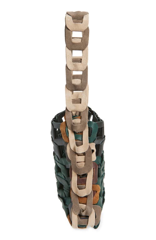 Sc103 Links Leather Shoulder Bag In Green