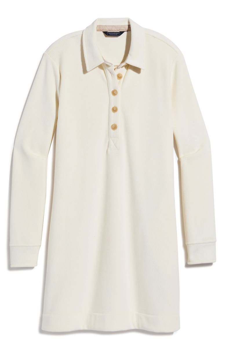 vineyard vines Long Sleeve Knit Corduroy Popover Dress, Alternate, color,