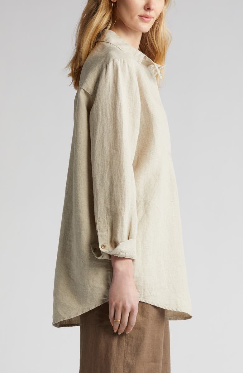 Masai Copenhagen Gaby Linen Tunic Shirt, Alternate, color,